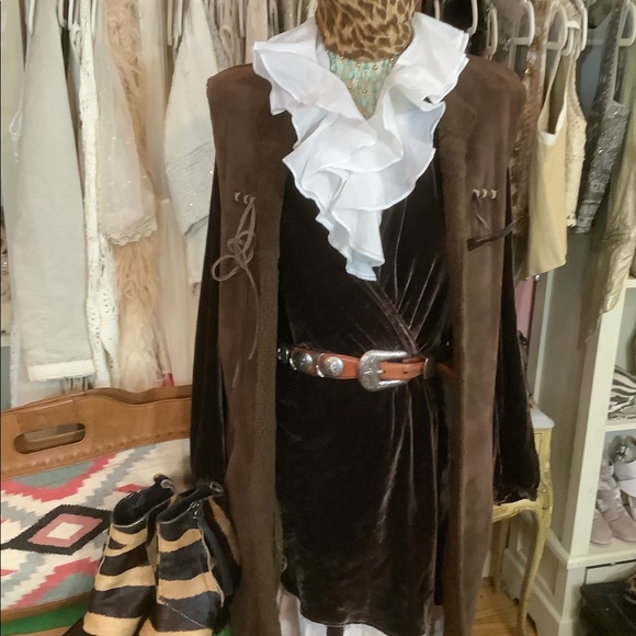 Ralph Lauren Lamb fur long vest - Picture 3 of 9